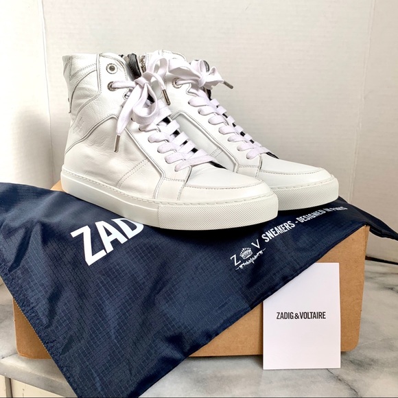 zadig and voltaire high top sneakers